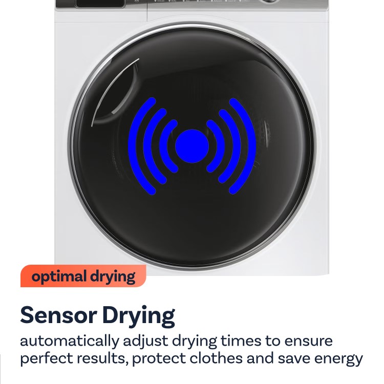 Refurbished Hoover H-Dry 300 HLEV9DG-80 Freestanding Vented 9KG Tumble Dryer White