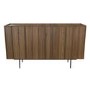 Large Walnut Modern Sideboard with 4 Doors - Helmer