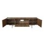 Wide Walnut TV Stand with Storage - TV's up to 70" - Helmer