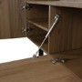 Wide Walnut TV Stand with Storage - TV's up to 70" - Helmer