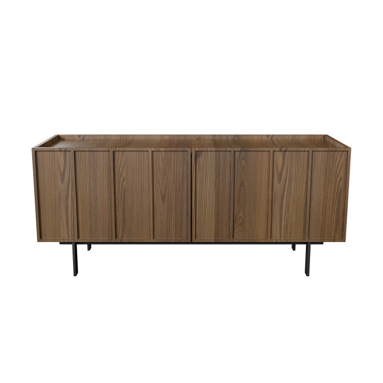 Small Walnut TV Stand with Storage - TV's up to 50" - Helmer