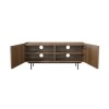 Small Walnut TV Stand with Storage - TV&#39;s up to 50&quot; - Helmer