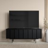 Small Black Oak TV Stand with Storage - TV&#39;s up to 50&quot; - Helmer