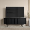 Small Black Oak TV Stand with Storage - TV&#39;s up to 50&quot; - Helmer