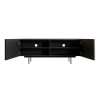 Small Black Oak TV Stand with Storage - TV&#39;s up to 50&quot; - Helmer