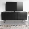 Small Black Oak TV Stand with Storage - TV&#39;s up to 50&quot; - Helmer