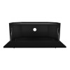 Black Corner TV Stand with Storage - Helmer