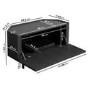 Black Corner TV Stand with Storage - Helmer
