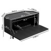 Black Corner TV Stand with Storage - Helmer