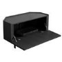 Black Corner TV Stand with Storage - Helmer