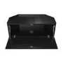 Black Corner TV Stand with Storage - Helmer