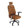 Tan Faux Leather Executive High Back Office Chair - Harlan