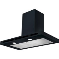Rangemaster Hi-Lite Slimline 90cm Chimney Cooker Hood - Black