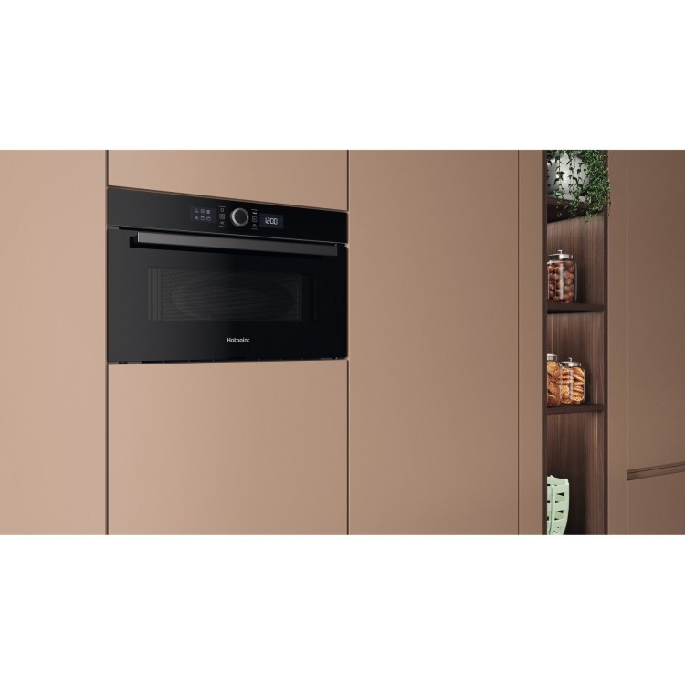 Hotpoint Class 4 Built-In Microwave & Grill - Black