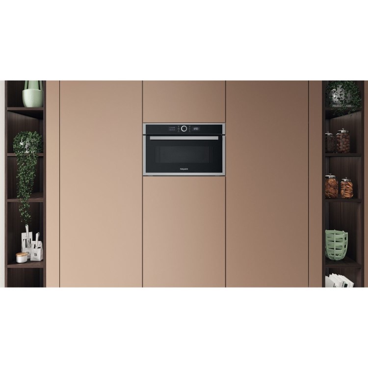 Hotpoint Class 4 Built-In Microwave & Grill - Stainless Steel