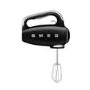 Smeg Hand Mixer 50’s Style Black Electric Hand Mixer with Accessories - HMF01BLUK