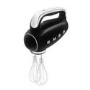 Smeg Hand Mixer 50’s Style Black Electric Hand Mixer with Accessories - HMF01BLUK
