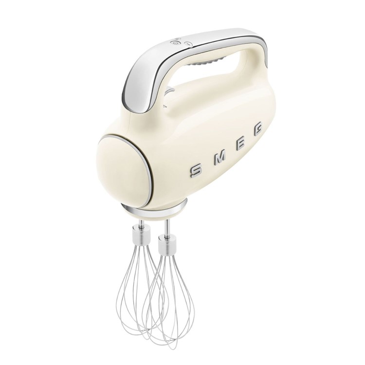 Smeg Hand Mixer 50’s Style Cream Electric Hand Mixer with Accessories - HMF01CRUK