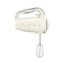 Smeg Hand Mixer 50’s Style Cream Electric Hand Mixer with Accessories - HMF01CRUK