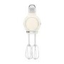 Smeg Hand Mixer 50’s Style Cream Electric Hand Mixer with Accessories - HMF01CRUK