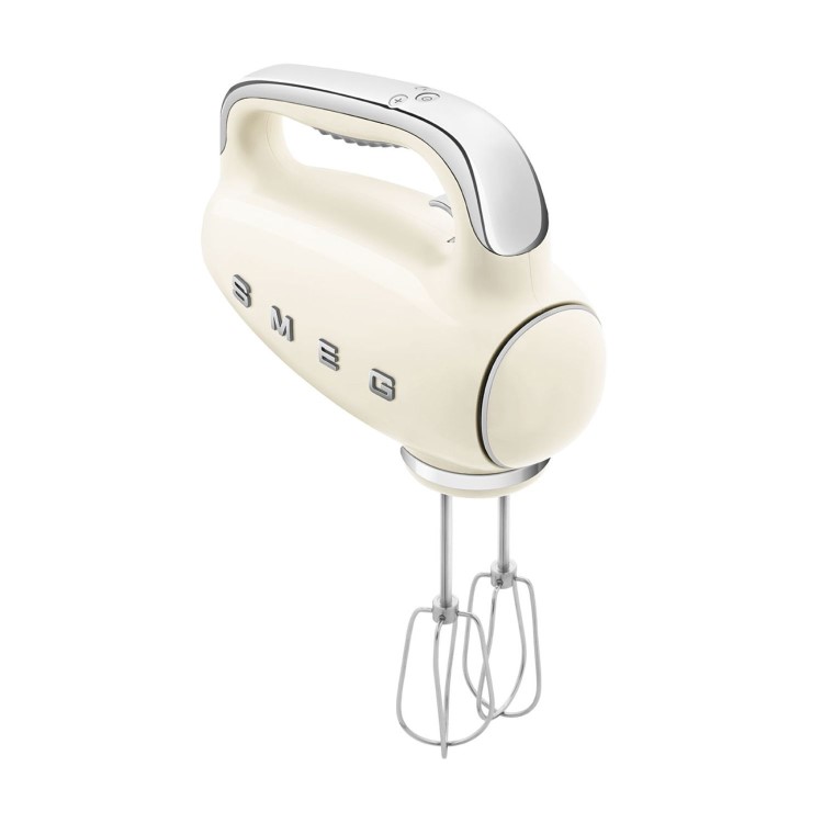 Smeg Hand Mixer 50’s Style Cream Electric Hand Mixer with Accessories - HMF01CRUK
