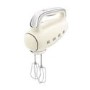 Smeg Hand Mixer 50’s Style Cream Electric Hand Mixer with Accessories - HMF01CRUK
