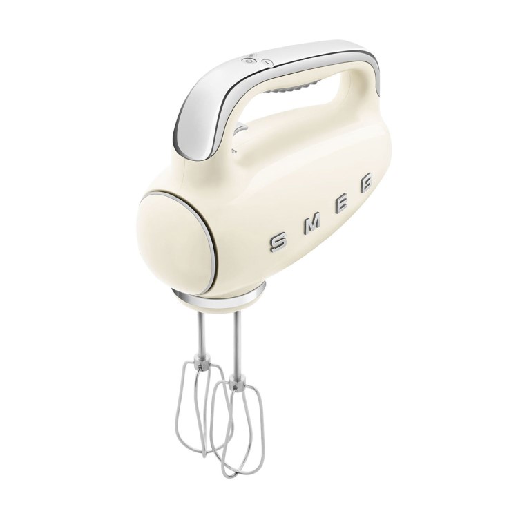 Smeg Hand Mixer 50’s Style Cream Electric Hand Mixer with Accessories - HMF01CRUK