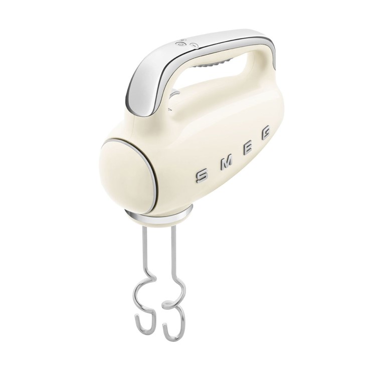 Smeg Hand Mixer 50’s Style Cream Electric Hand Mixer with Accessories - HMF01CRUK