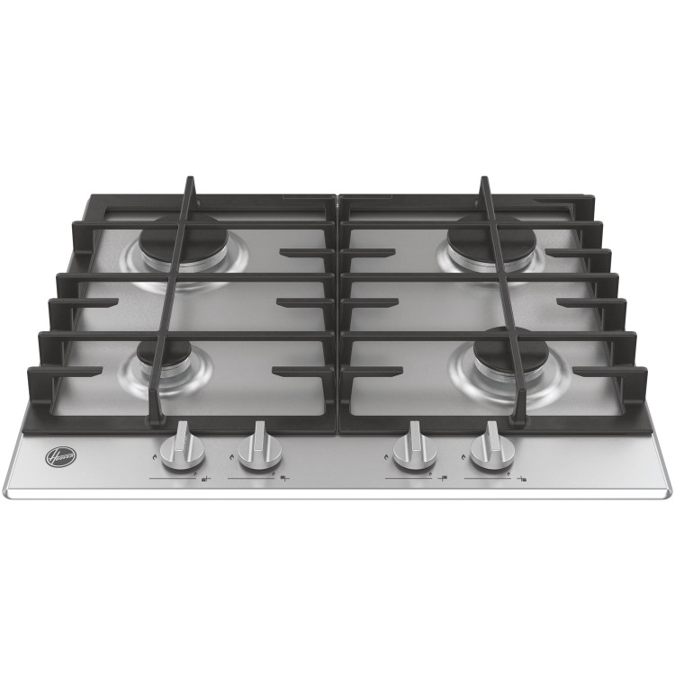 Hoover HMK6GRK3X 60cm 4 Burner Gas Hob - Stainless Steel