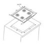Hoover HMK6GRK3X 60cm 4 Burner Gas Hob - Stainless Steel