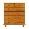 Pine Chest of 6 Drawers - Hamilton 