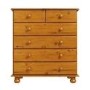 Pine Chest of 6 Drawers - Hamilton 