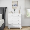 White Painted Chest of 6 Drawers - Hamilton 