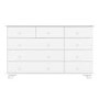 Wide White Painted Chest of 9 Drawers - Hamilton
