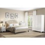 Hamilton 2 Door 2 Drawer Combi Short Wardrobe in White