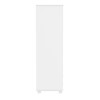 White Painted Pine 2 Door Double Wardrobe with Drawers - Hamilton