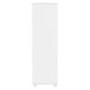 White Painted Pine 3 Door Triple  Wardrobe with Drawers - Hamilton