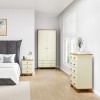 Cream and Pine Chest of 6 Drawers - Hamilton
