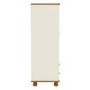 Hamilton 2 Door 2 Drawer Combi Short Wardrobe in Cream and Pine