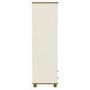 Cream and Pine Painted 3 Door Triple Wardrobe with Drawers - Hamilton