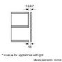 Bosch HMT75M551B Series 2 Built-In 800W Microwave - Stainless Steel