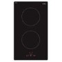Refurbished CDA Domino HN3621FR Glass 30cm Induction Hob 2 Zone Front Control Stainless Steel