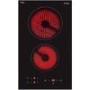 Refurbished CDA Domino HN3621FR Glass 30cm Induction Hob 2 Zone Front Control Stainless Steel