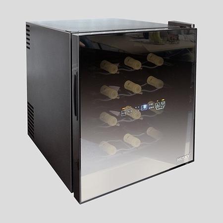 Refurbished Husky HN5 Freestanding 16 Bottle Single Zone Counter Top Wine Cooler Black