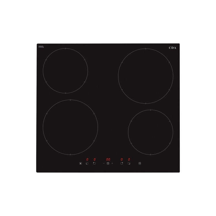 Refurbished CDA HN6111FR 60cm Induction Hob Front Control With Booster On Front Zones