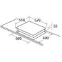 Refurbished CDA HN6111FR 60cm Induction Hob Front Control With Booster On Front Zones