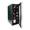 Refurbished Husky HN6 12 Bottle Freestanding Under Counter Wine Cooler Single Zone 25cm Wide 64cm Tall - Black