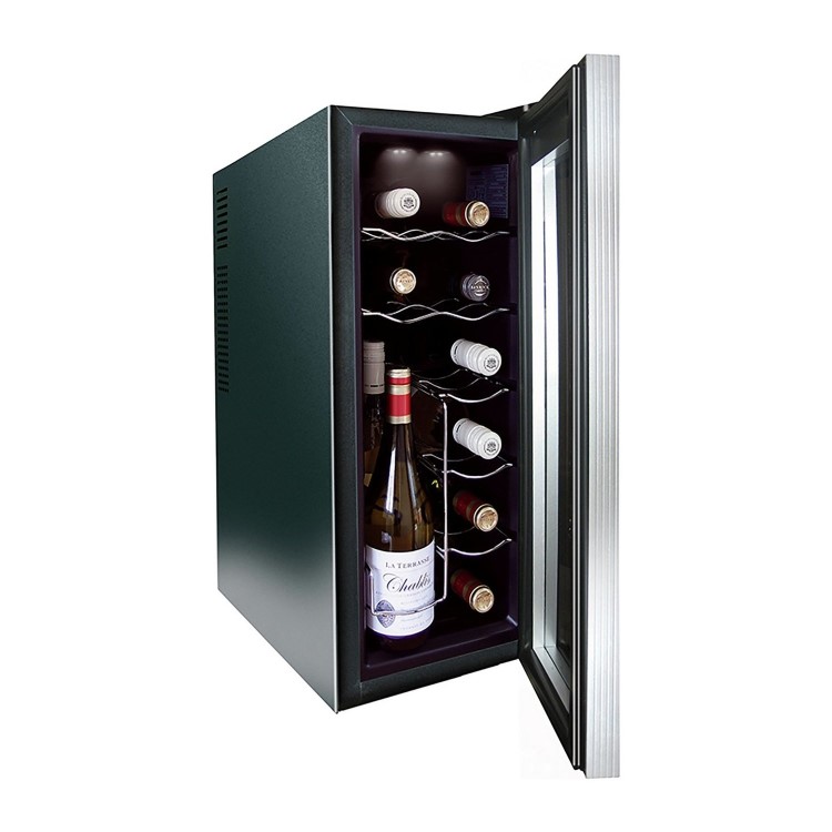 GRADE A1 - Husky HN6 Husky Reflections Slim Line Wine Cooler
