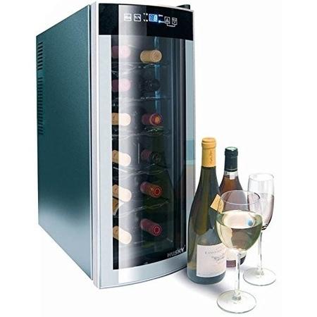 GRADE A1 - Husky HN6 Husky Reflections Slim Line Wine Cooler