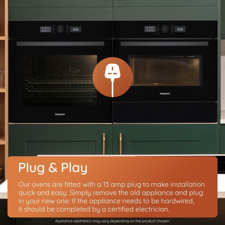 Hotpoint Class 2 HO255HXUK Electric Fan Assisted Single Oven - Stainless